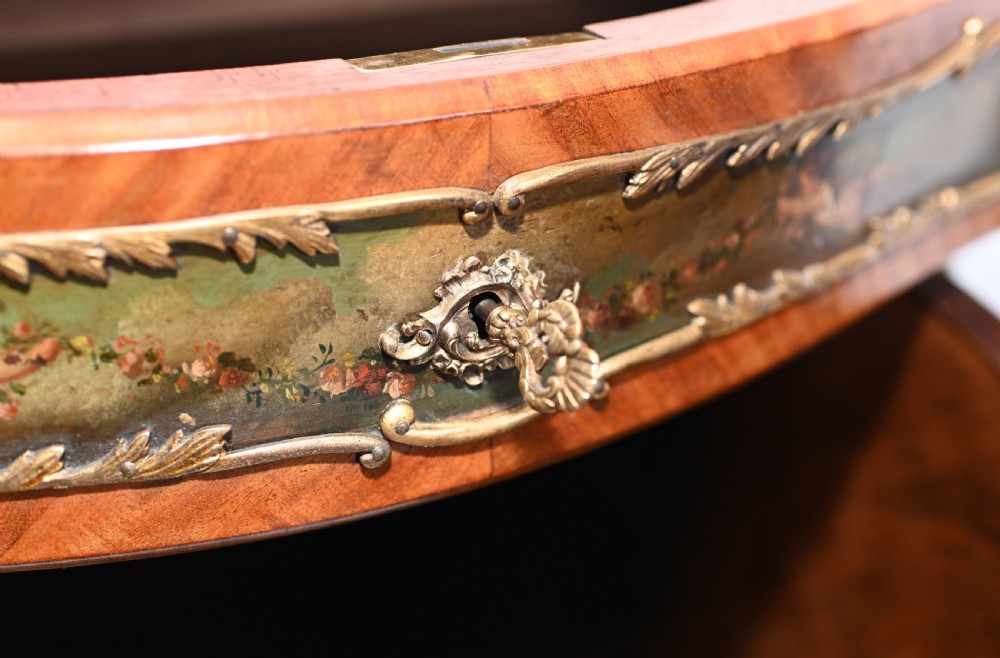 French Painted Side Cabinet Vernis Martin 1890 View XV