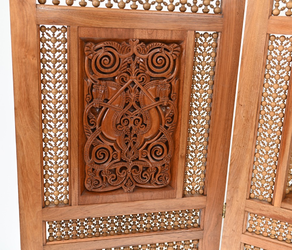 Damascan Inlay Screen Room Divider Arabic 1930s View II