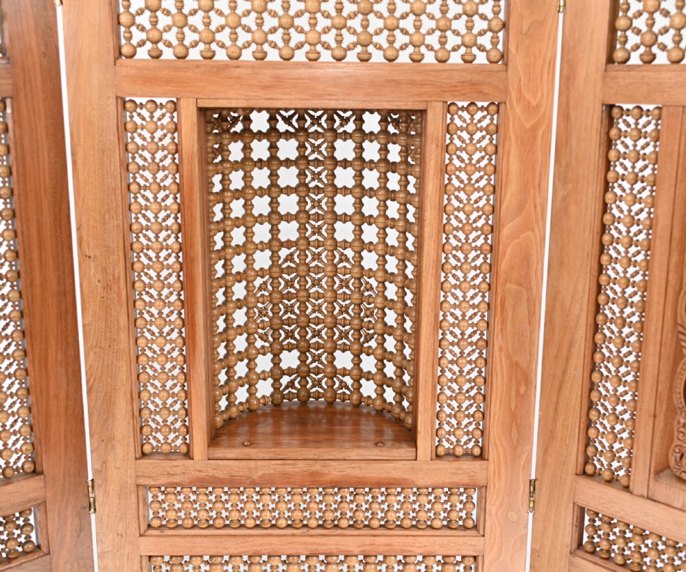 Damascan Inlay Screen Room Divider Arabic 1930s View III