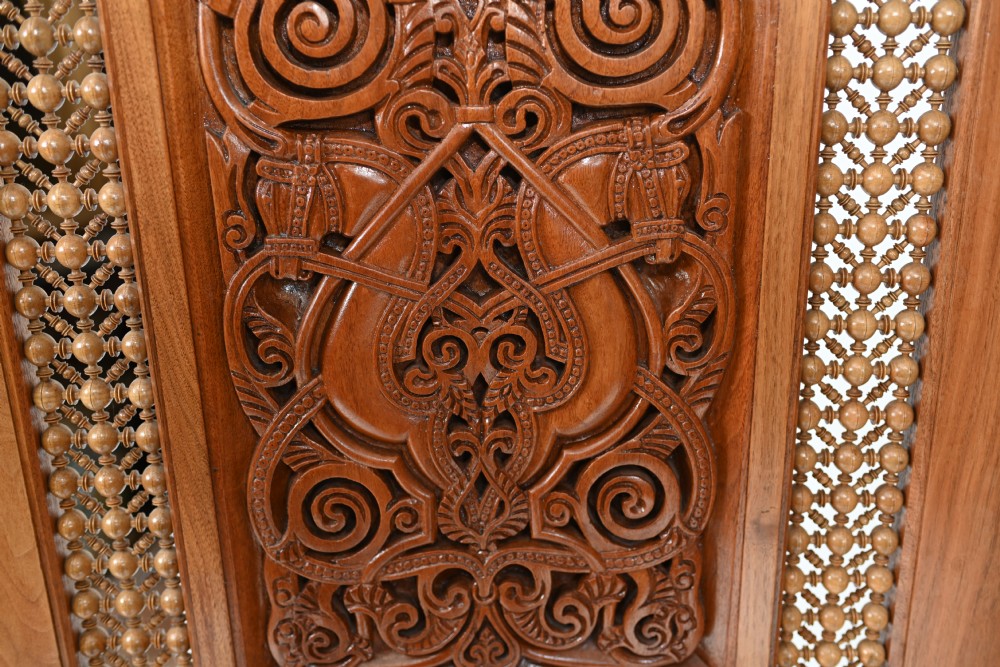 Damascan Inlay Screen Room Divider Arabic 1930s View VI