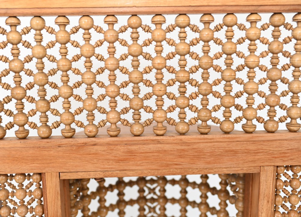 Damascan Inlay Screen Room Divider Arabic 1930s View VII