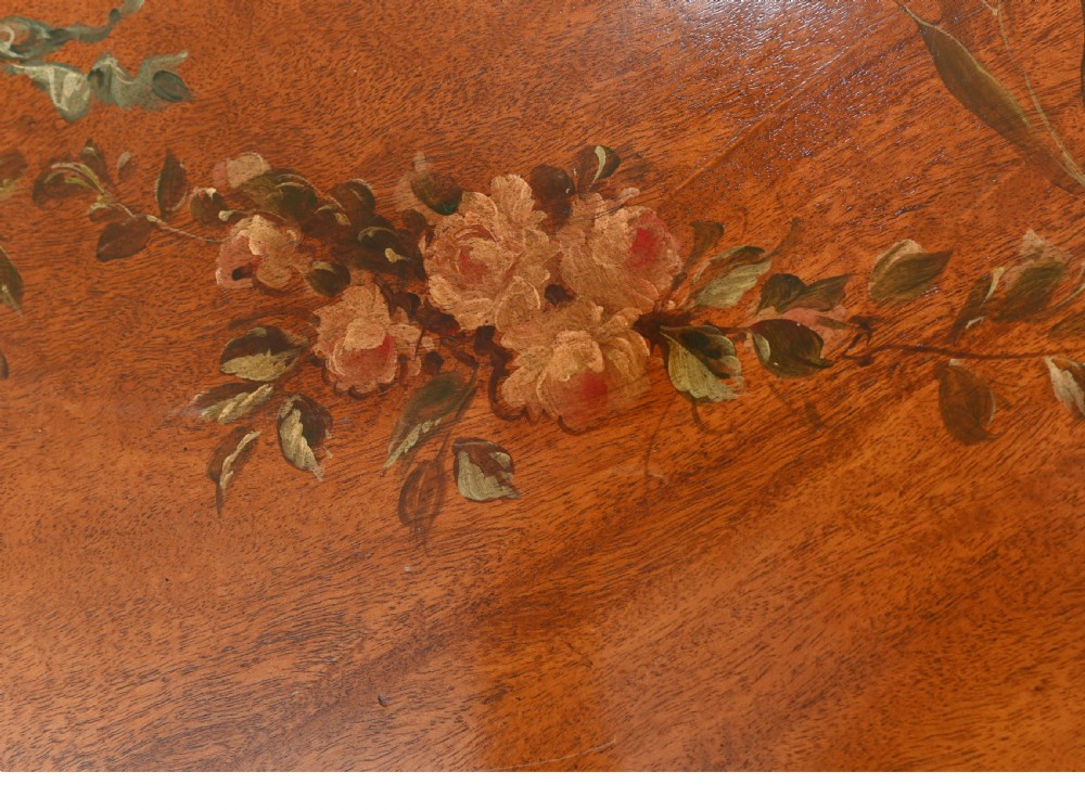 Edwardian Painted Sideboard Breakfront Server Walnut View IV
