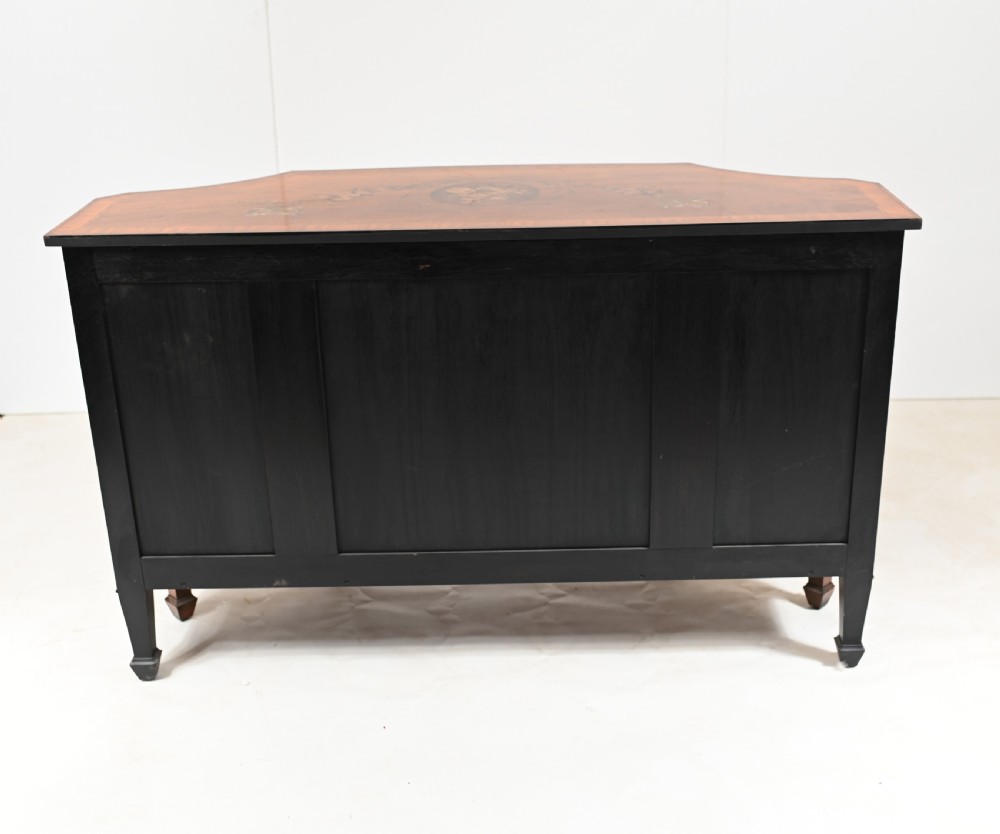 Edwardian Painted Sideboard Breakfront Server Walnut View XIV
