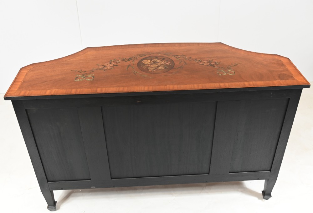 Edwardian Painted Sideboard Breakfront Server Walnut View XV