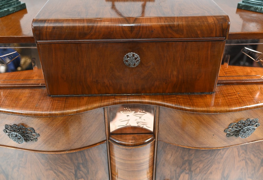 Art Deco Cocktail Cabinet Vintage 1930s Drinks Chest View IV