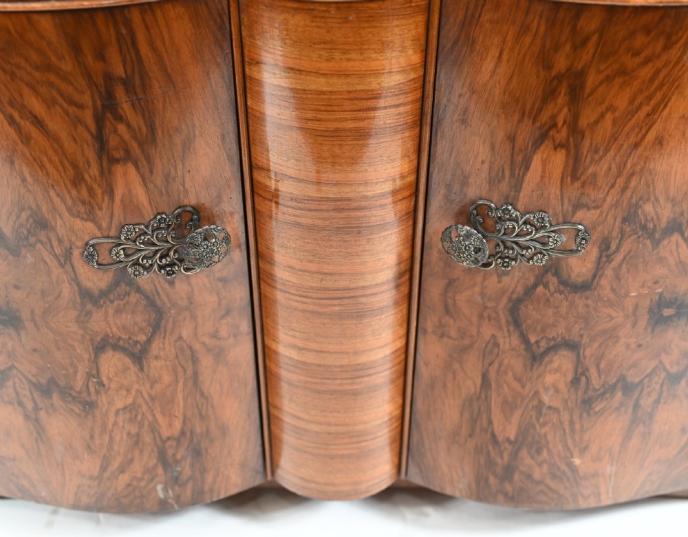 Art Deco Cocktail Cabinet Vintage 1930s Drinks Chest View VI
