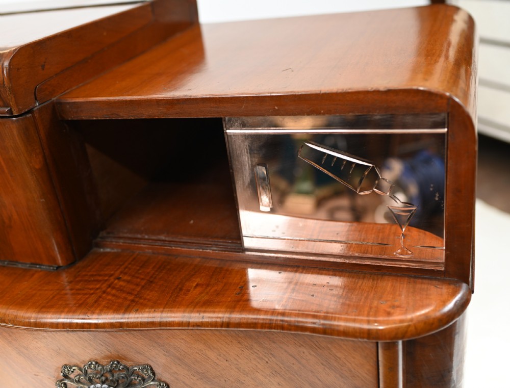 Art Deco Cocktail Cabinet Vintage 1930s Drinks Chest View XIII