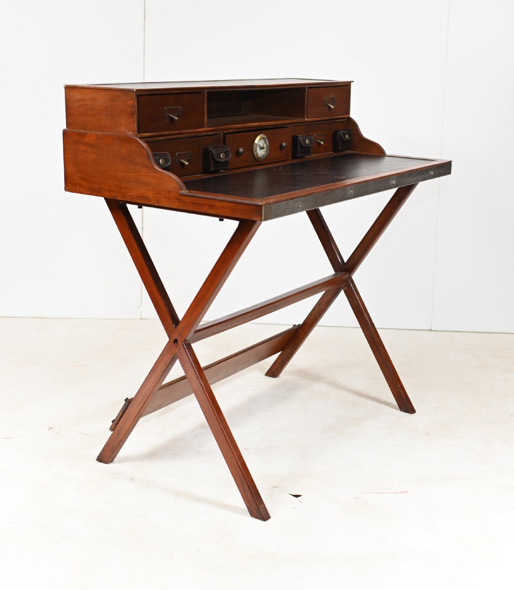 Campaign Desk 1930s Folding Writing Table View V