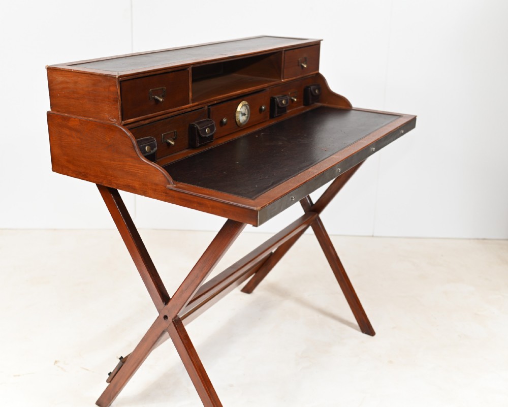 Campaign Desk 1930s Folding Writing Table View VI