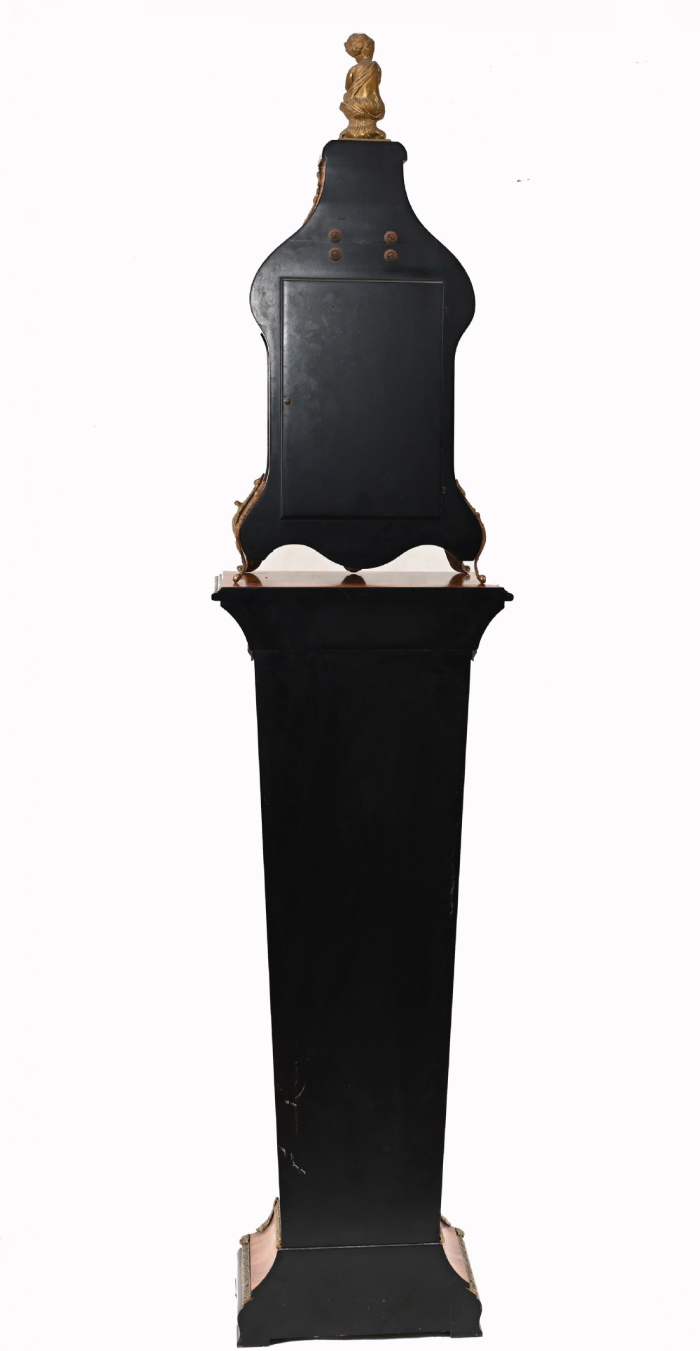 Tiffany Mantle Clock and Stand French Marquetry Inlay View XIII