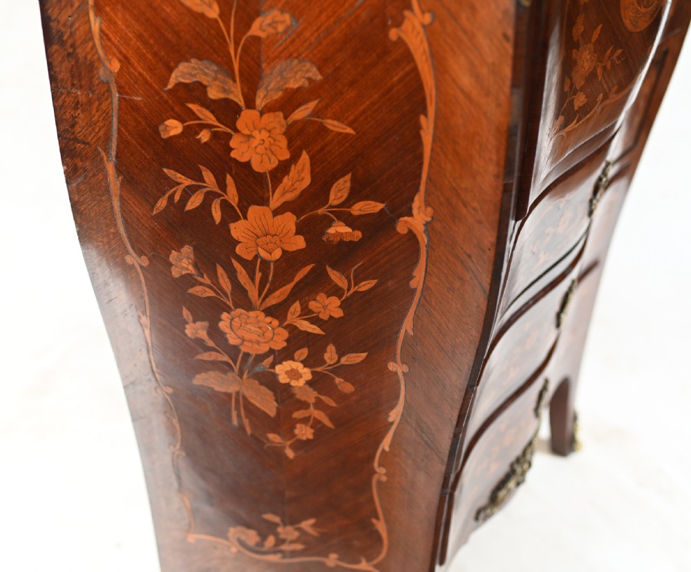 French Escritoire Desk Empire Antique Marquetry Inlay View X