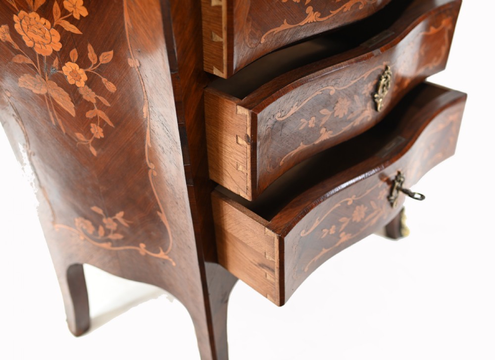 French Escritoire Desk Empire Antique Marquetry Inlay View XII