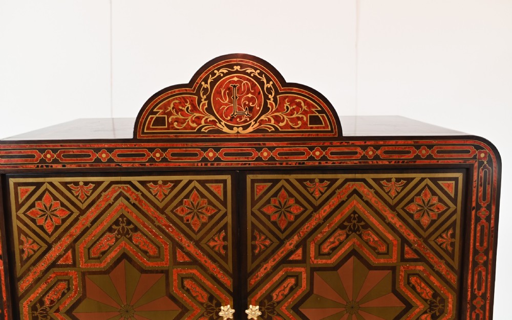 Boulle Cabinet Inlay Chest Islamic Closet 1930 View II