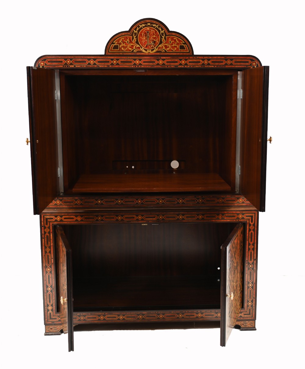 Boulle Cabinet Inlay Chest Islamic Closet 1930 View VI
