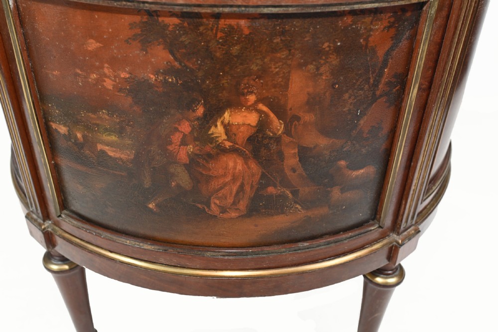 French Vitrine Display Cabinet Painted Vernis Martin 1870 View III