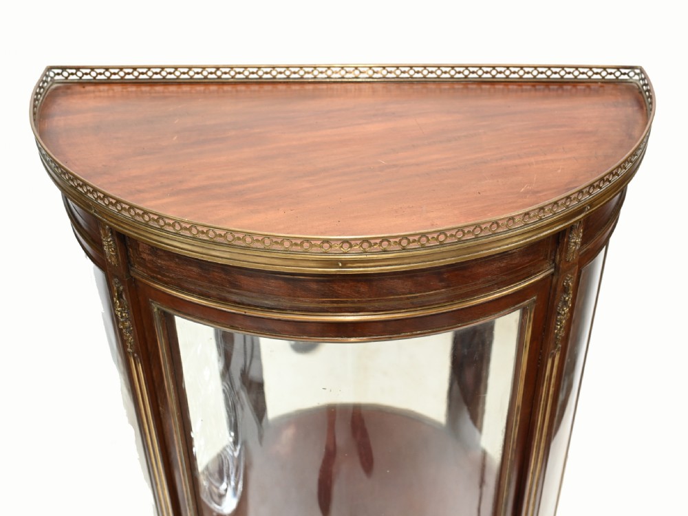 French Vitrine Display Cabinet Painted Vernis Martin 1870 View VI