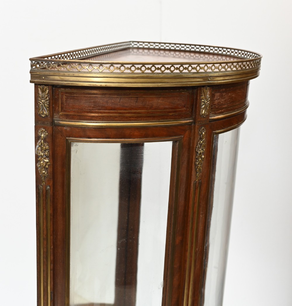 French Vitrine Display Cabinet Painted Vernis Martin 1870 View X