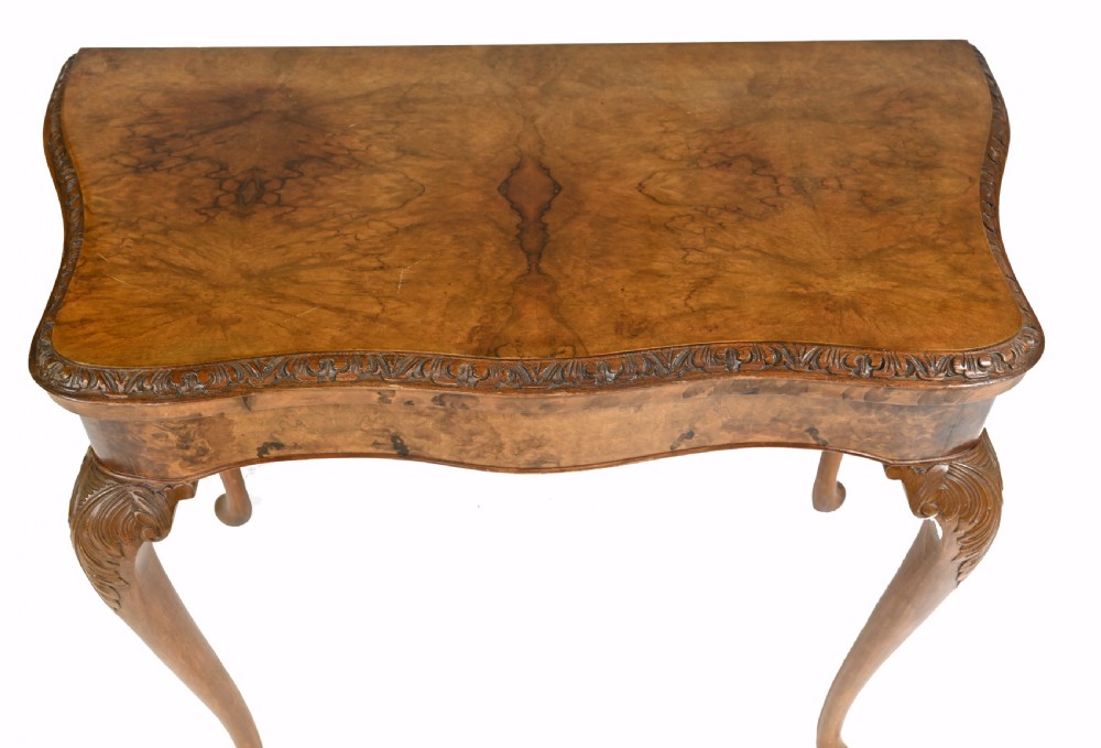 Antique Games Table by Epstein and Co - Walnut Card Tables View III