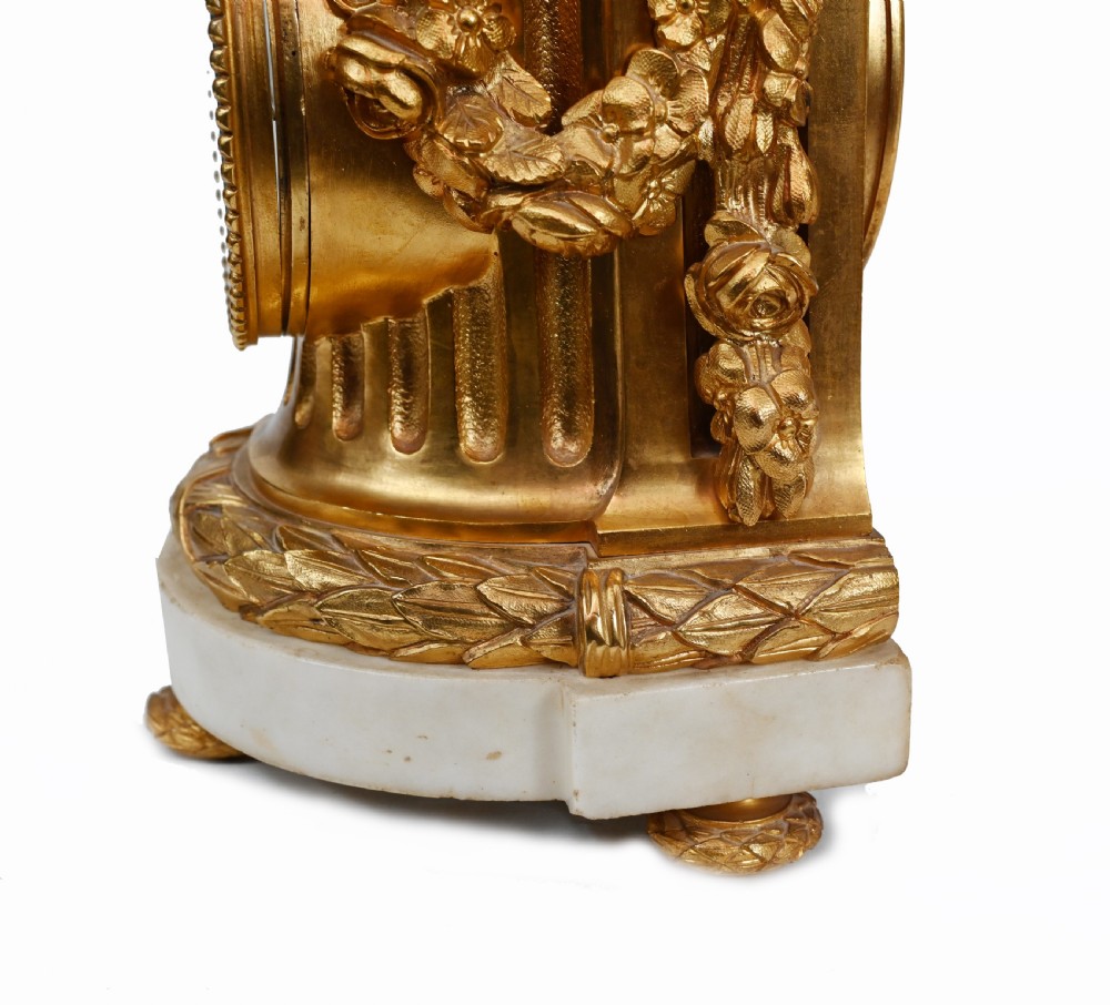 Gilt Mantle Clock French Cherub Ormolu Antique Timepiece View XVIII