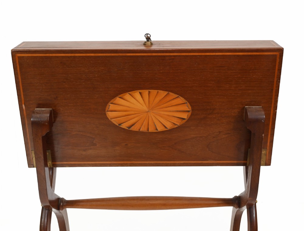 Campaign Desk Folding Travelling Antique Edwardian Secretary Desks 1910 View II