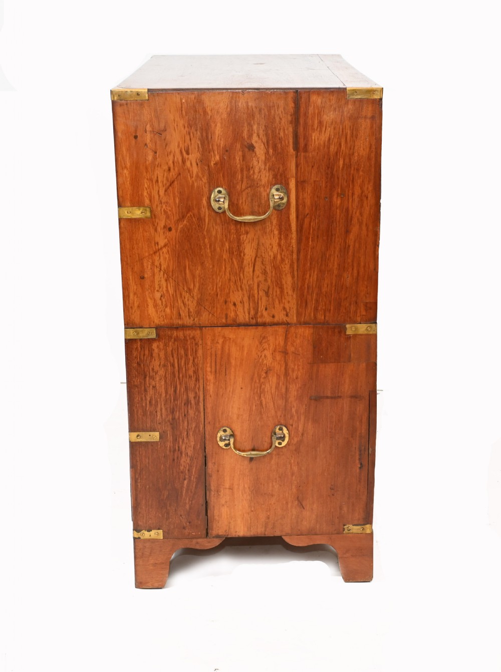 Antique Campaign Chest of Drawers Commode Walnut View VI