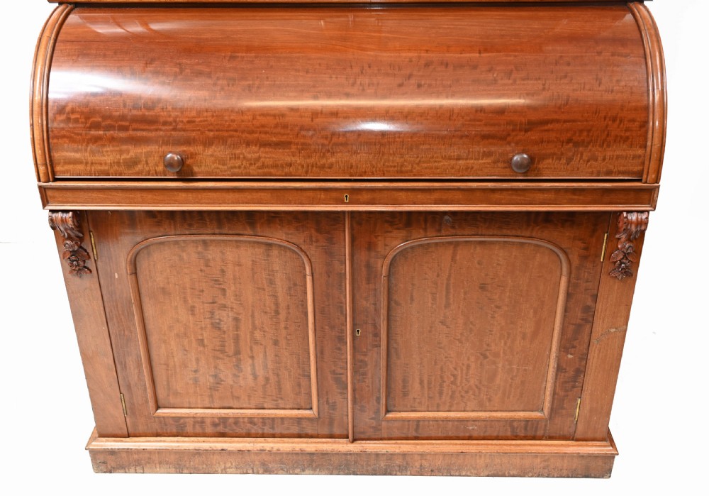 Antique Secretaire Desk Bookcase Hobbs and Co Coramndel View II