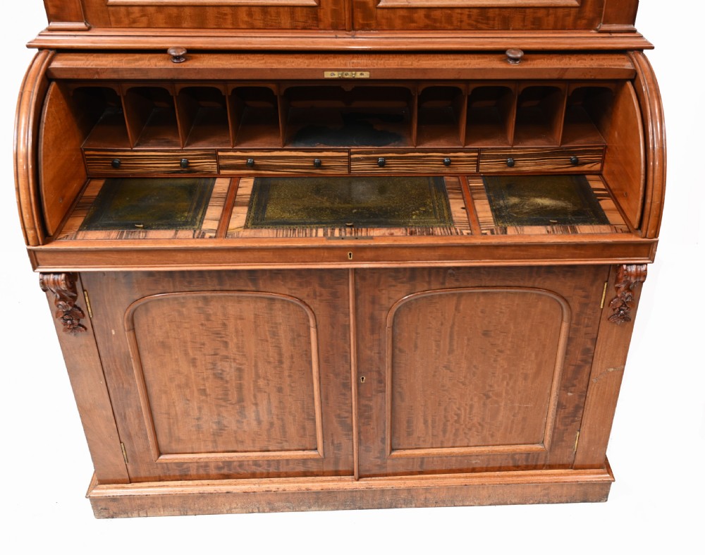 Antique Secretaire Desk Bookcase Hobbs and Co Coramndel View IV