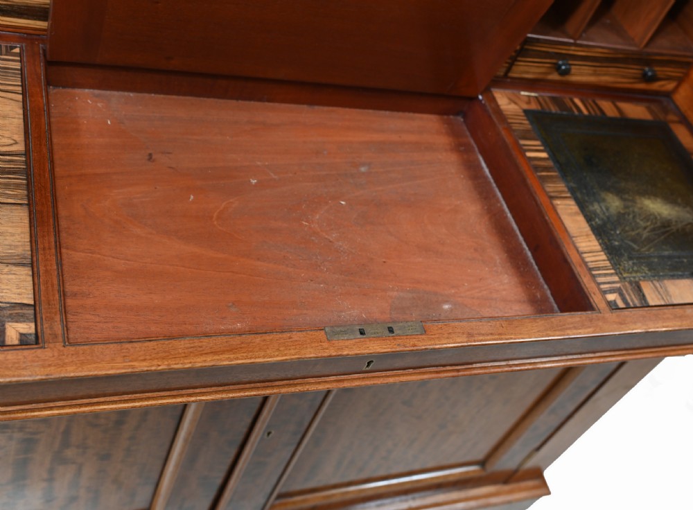 Antique Secretaire Desk Bookcase Hobbs and Co Coramndel View XI