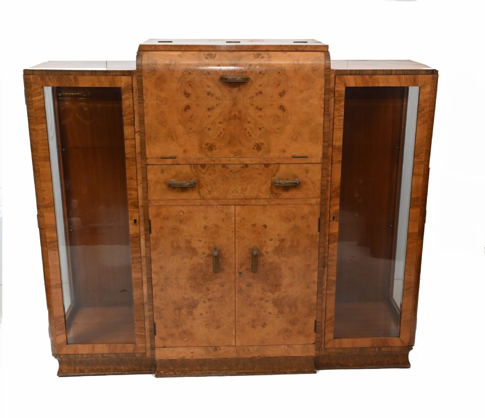 1930s Art Deco Cocktail Cabinet Vintage Furniture View X