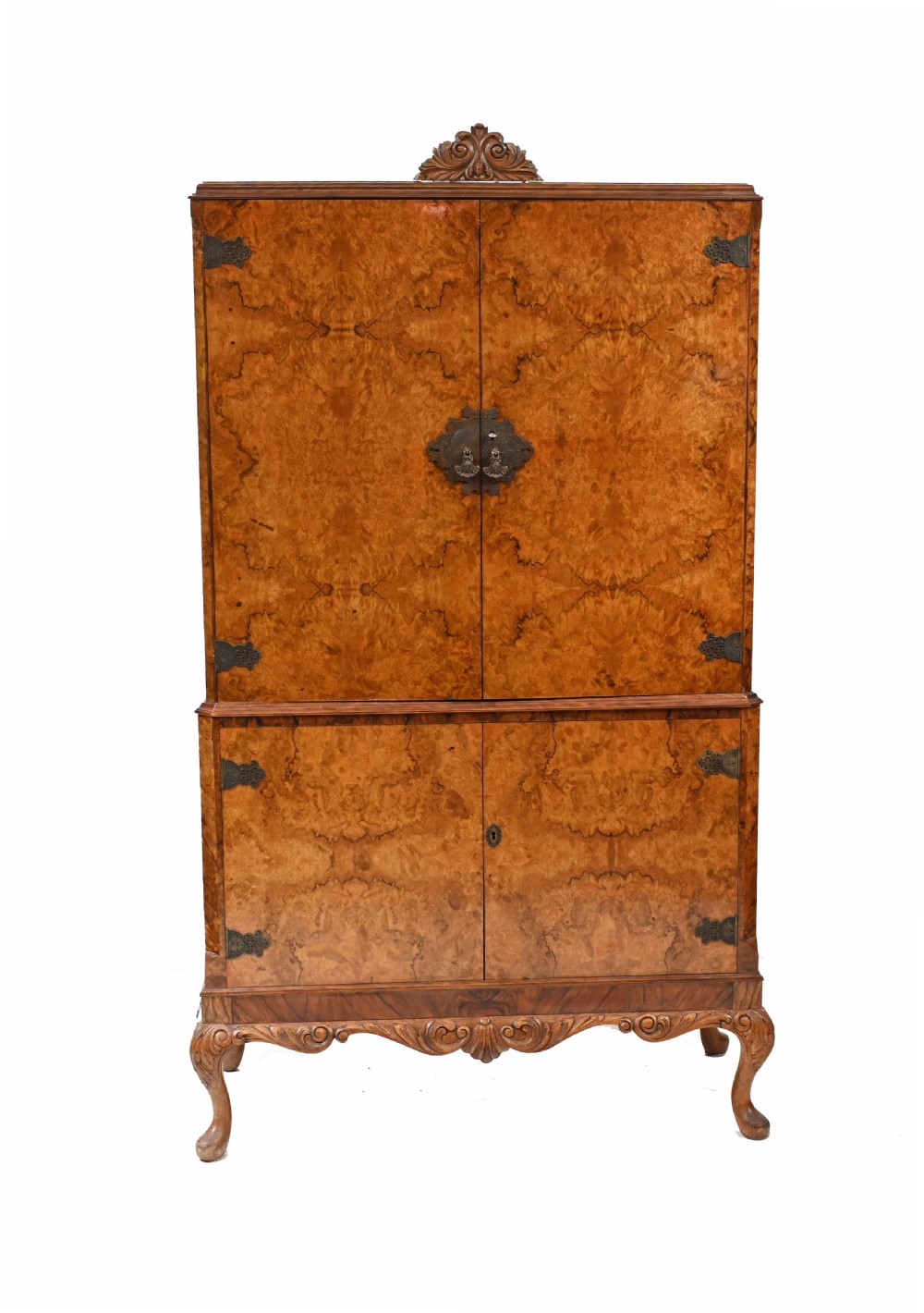 Vintage Epstein Drinks Cabinet Deco Walnut Cocktail Chest