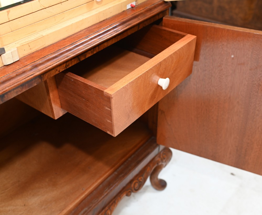 Vintage Epstein Drinks Cabinet Deco Walnut Cocktail Chest View VI