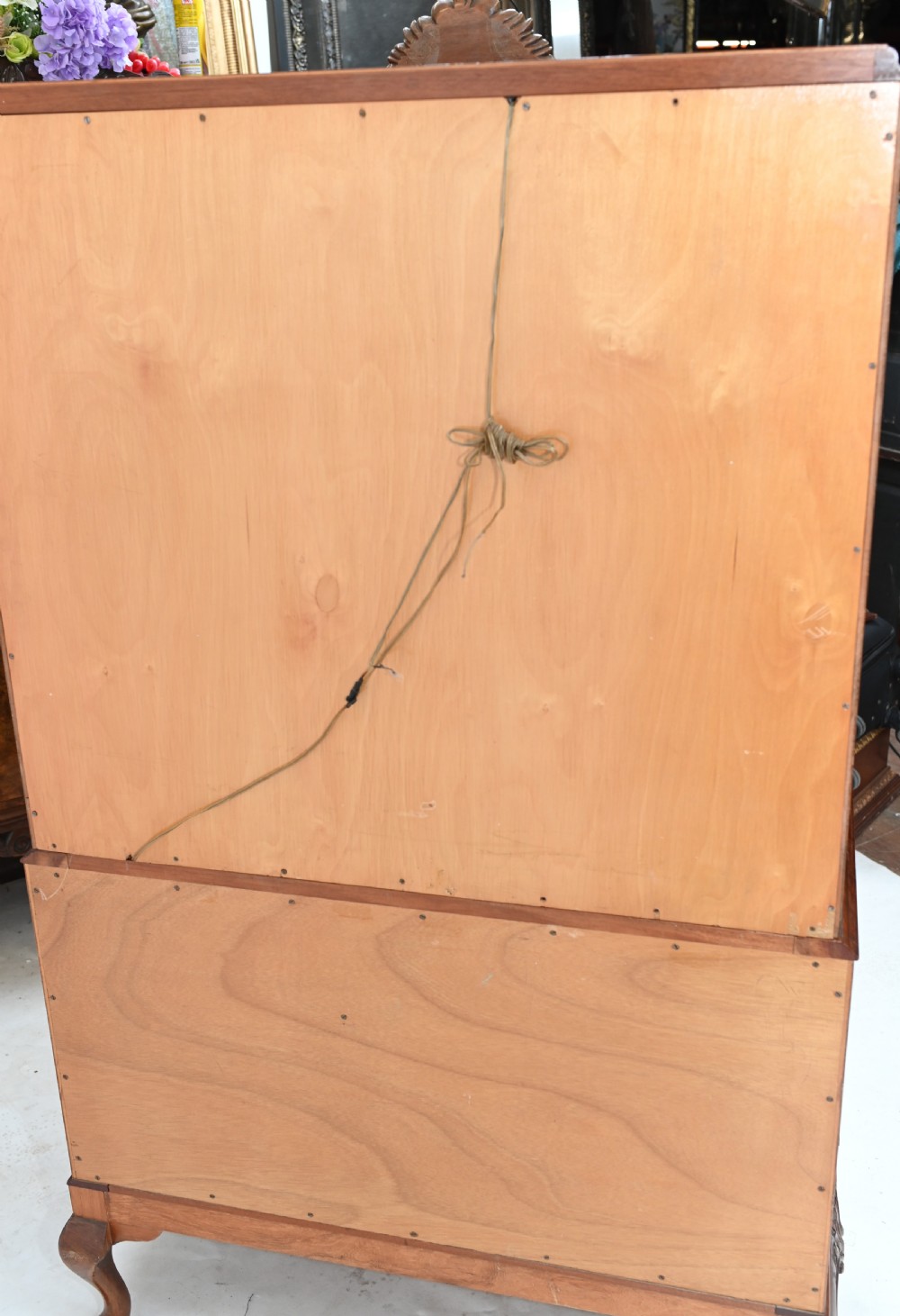 Vintage Epstein Drinks Cabinet Deco Walnut Cocktail Chest View IX