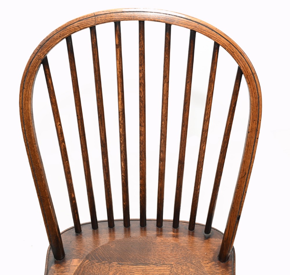 Set Windsor Chairs Farmhouse Dining Kichen Furniture 6 View IV