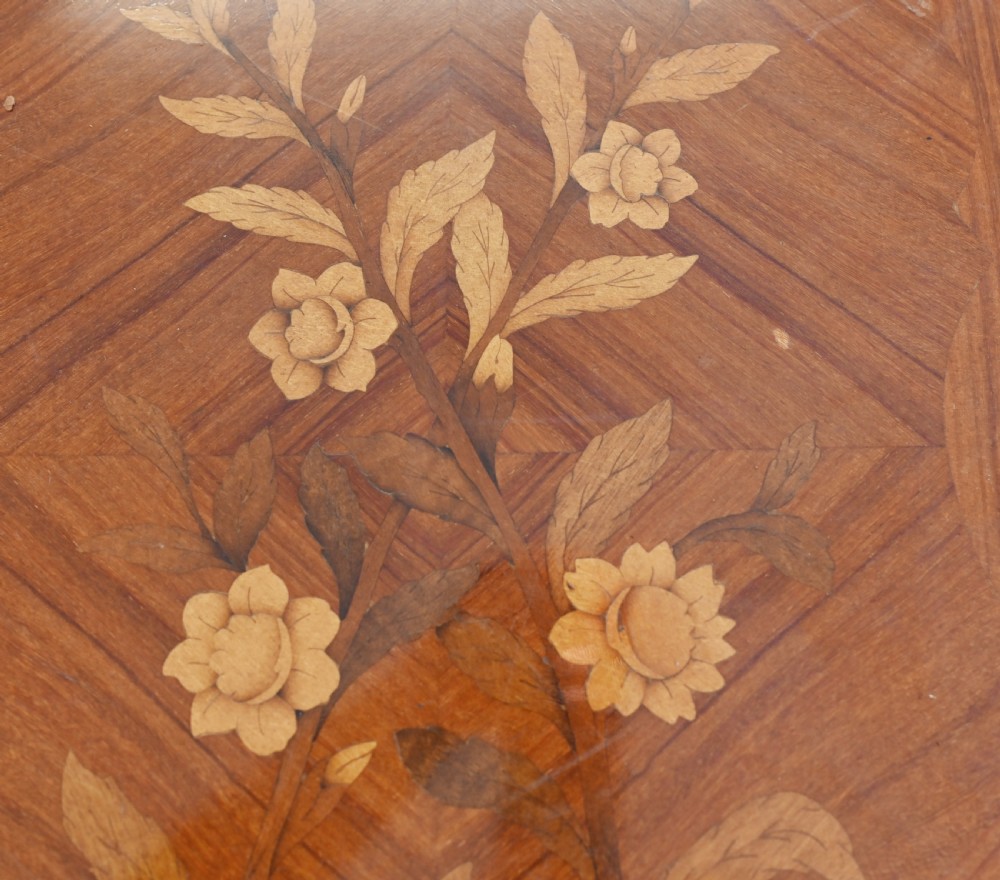 French Knee Hole Desk Empire Inlay  View IV