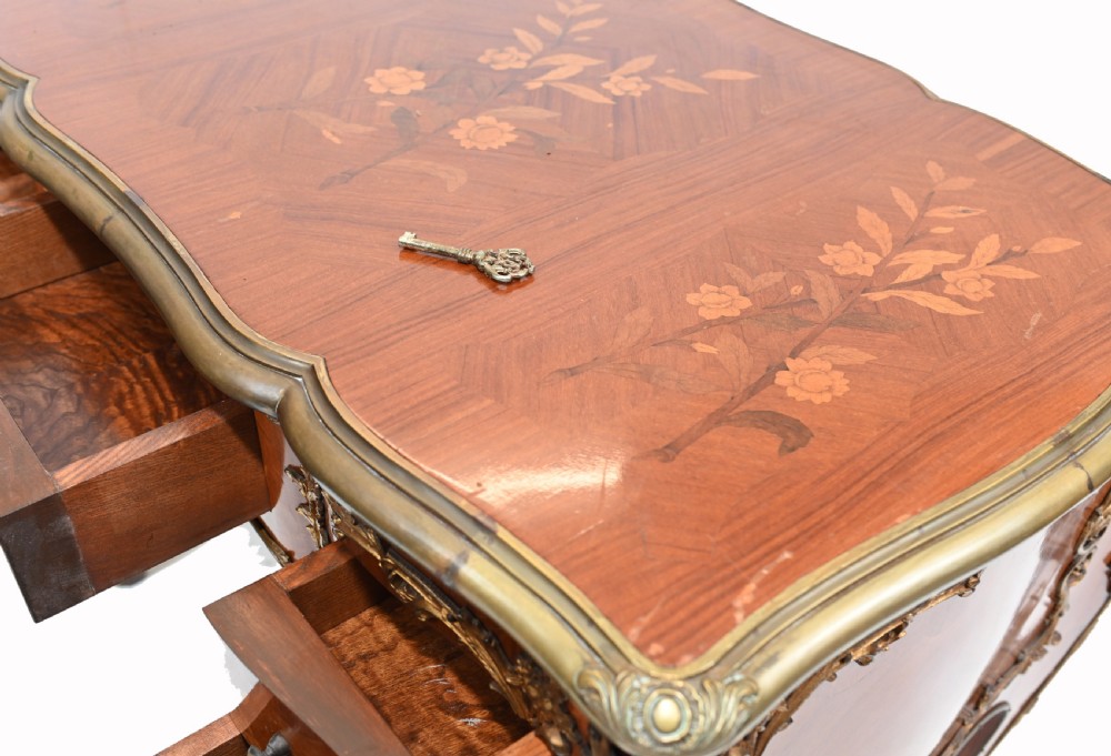 French Knee Hole Desk Empire Inlay  View VII