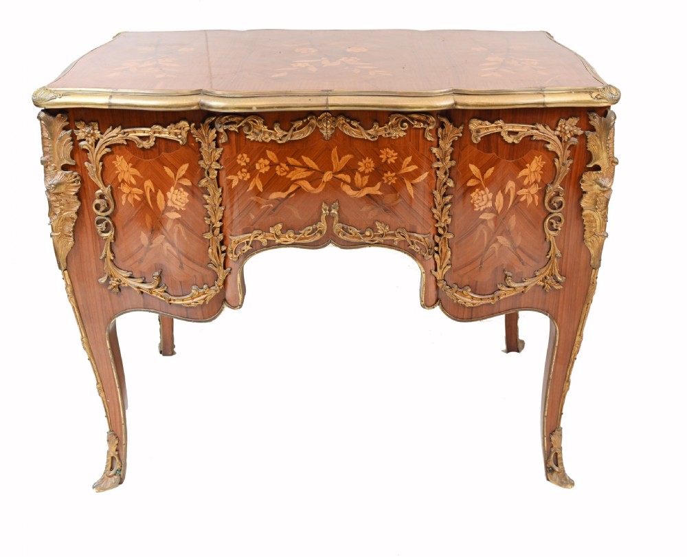 French Knee Hole Desk Empire Inlay  View X