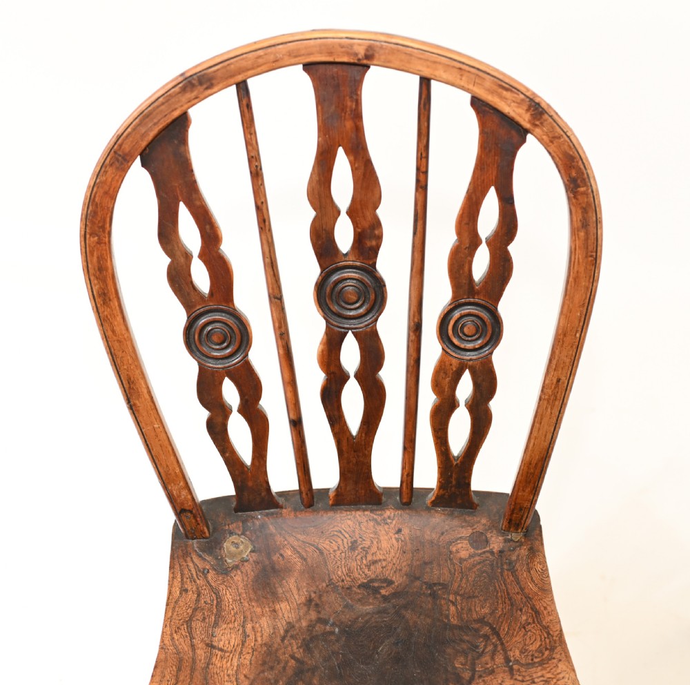 8 Windsor Dining Chairs Elm Wood Farmhouse Diners View V
