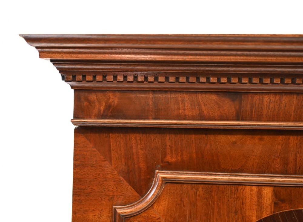 Georgian Linen Press Mahogany Inlay Cabinet 1790 View IV