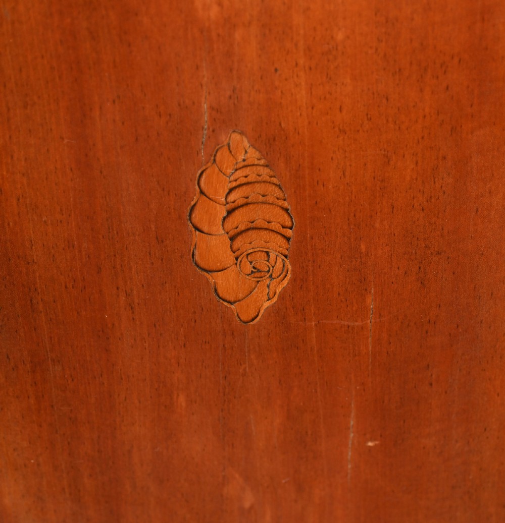 Georgian Linen Press Mahogany Inlay Cabinet 1790 View VI