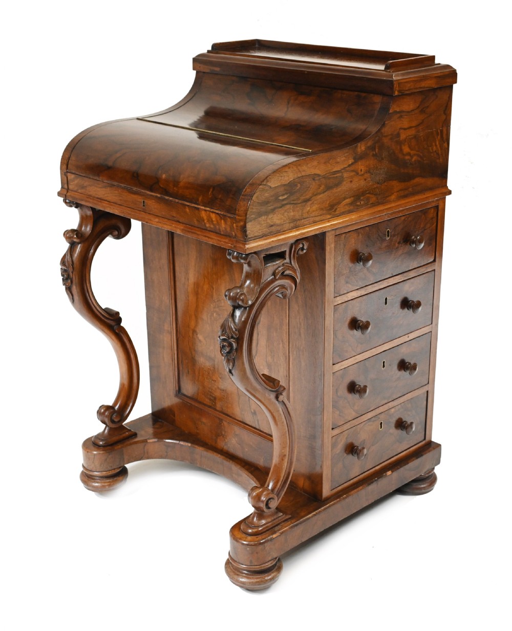 Victorian Davenport Desk Pop Up Mechanism 1860 View III