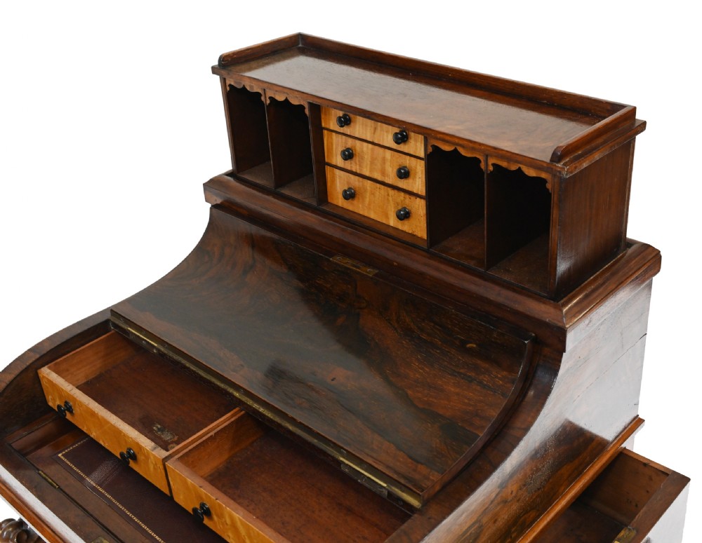 Victorian Davenport Desk Pop Up Mechanism 1860 View VIII