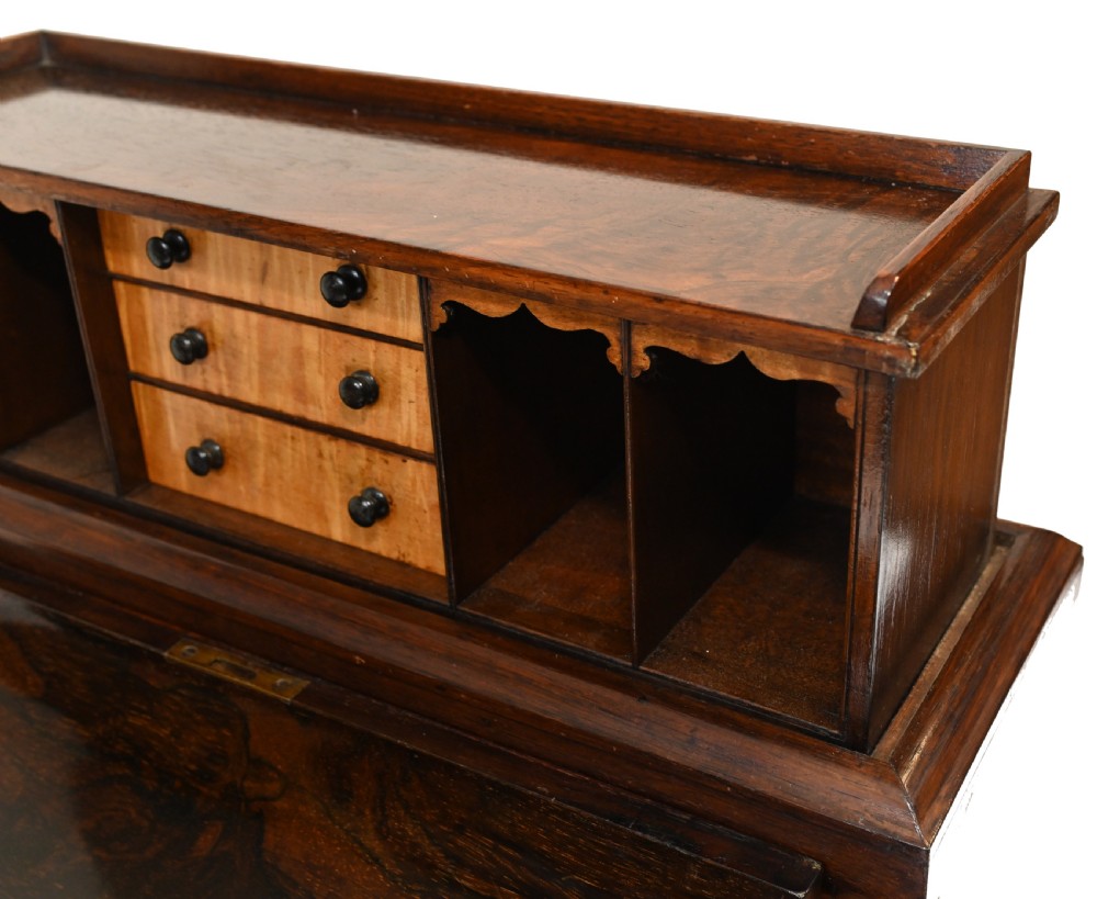 Victorian Davenport Desk Pop Up Mechanism 1860 View IX