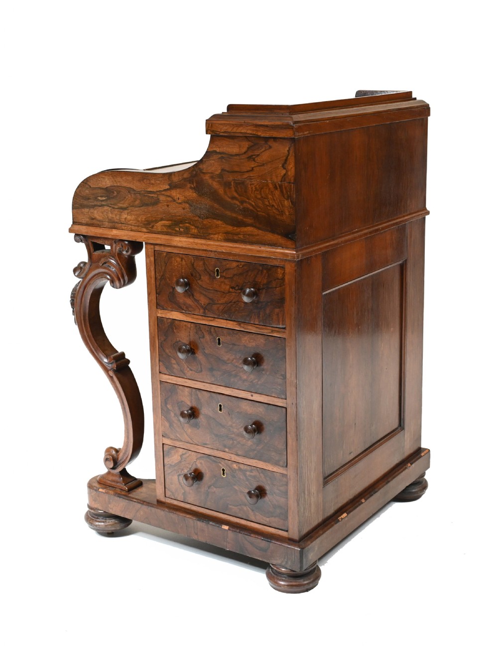 Victorian Davenport Desk Pop Up Mechanism 1860 View XI