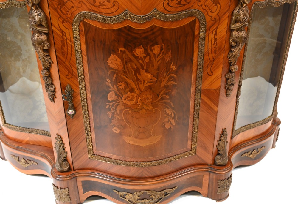 Louis XVI Credenza French Side Cabinet Chest Inlay View II