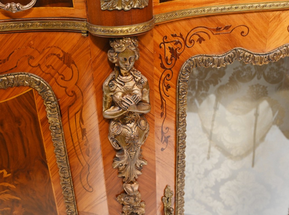 Louis XVI Credenza French Side Cabinet Chest Inlay View III