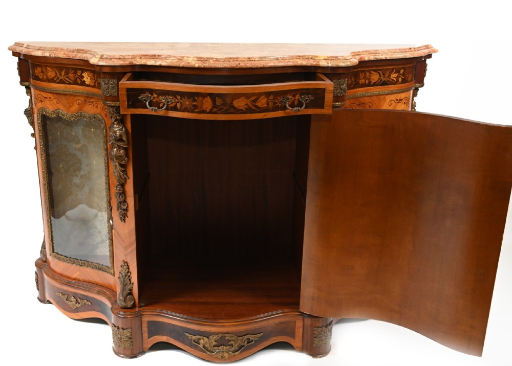 Louis XVI Credenza French Side Cabinet Chest Inlay View VIII