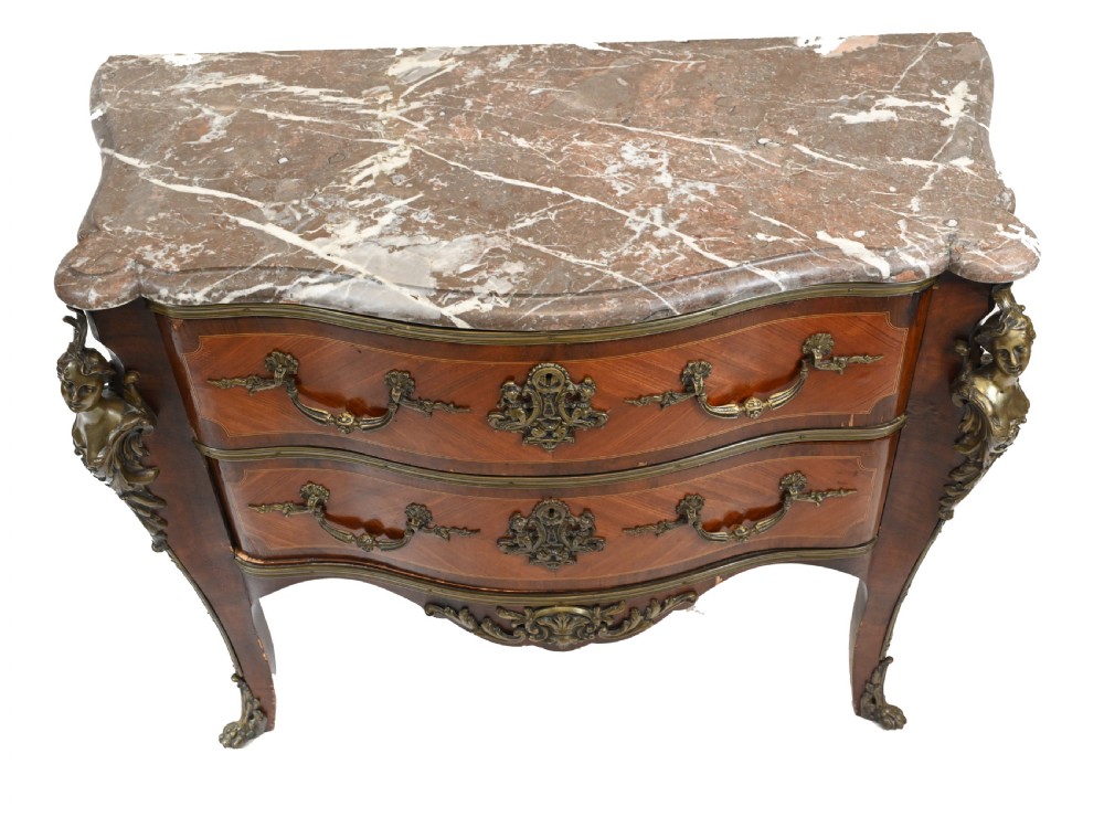 French Bombe Commode - Napoleon II Chest Drawers 1880 View III