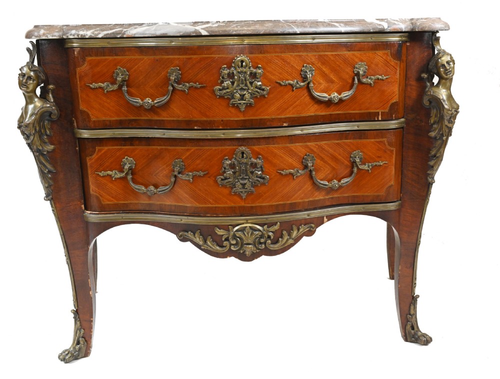 French Bombe Commode - Napoleon II Chest Drawers 1880 View IV