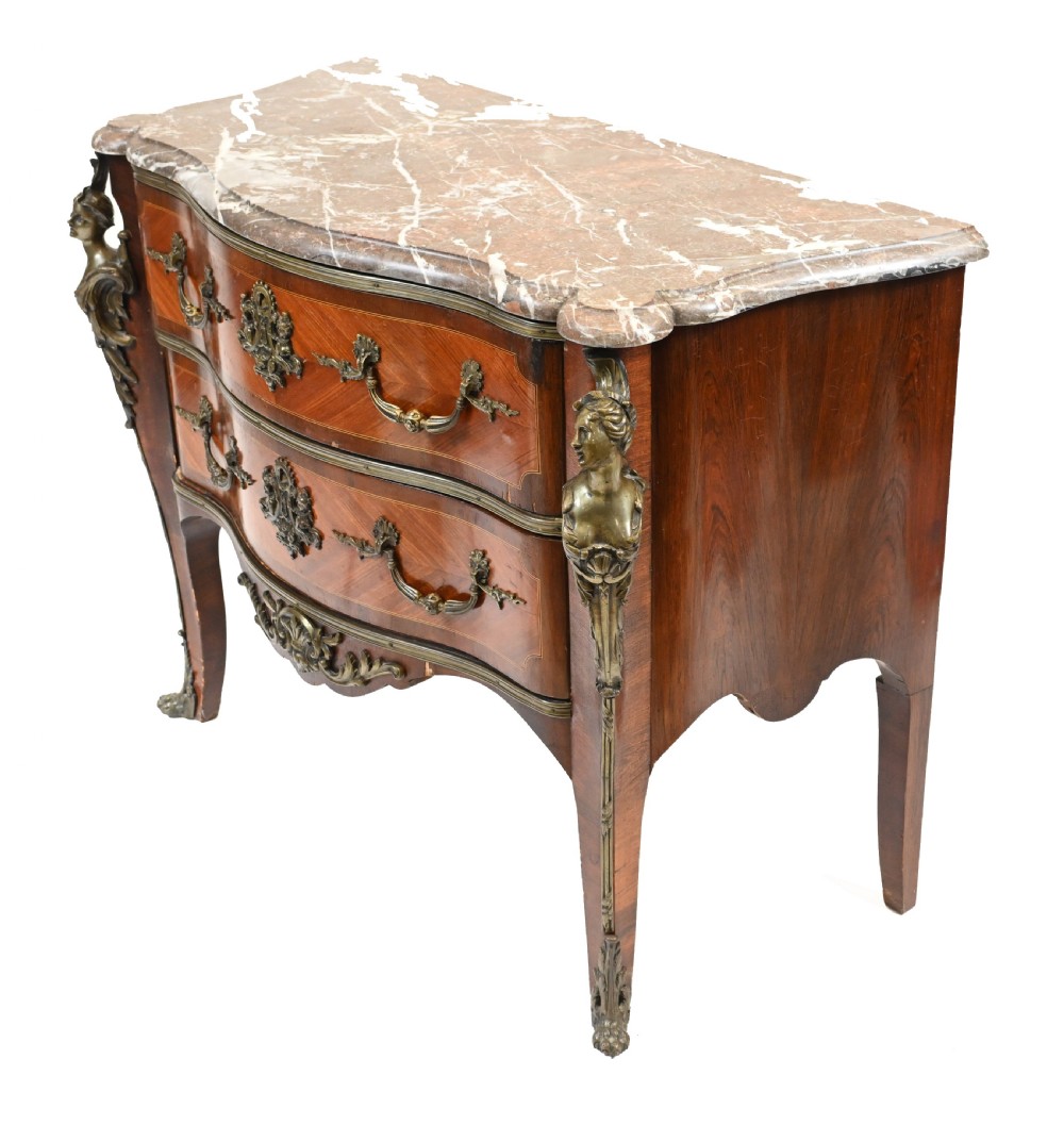 French Bombe Commode - Napoleon II Chest Drawers 1880 View IX