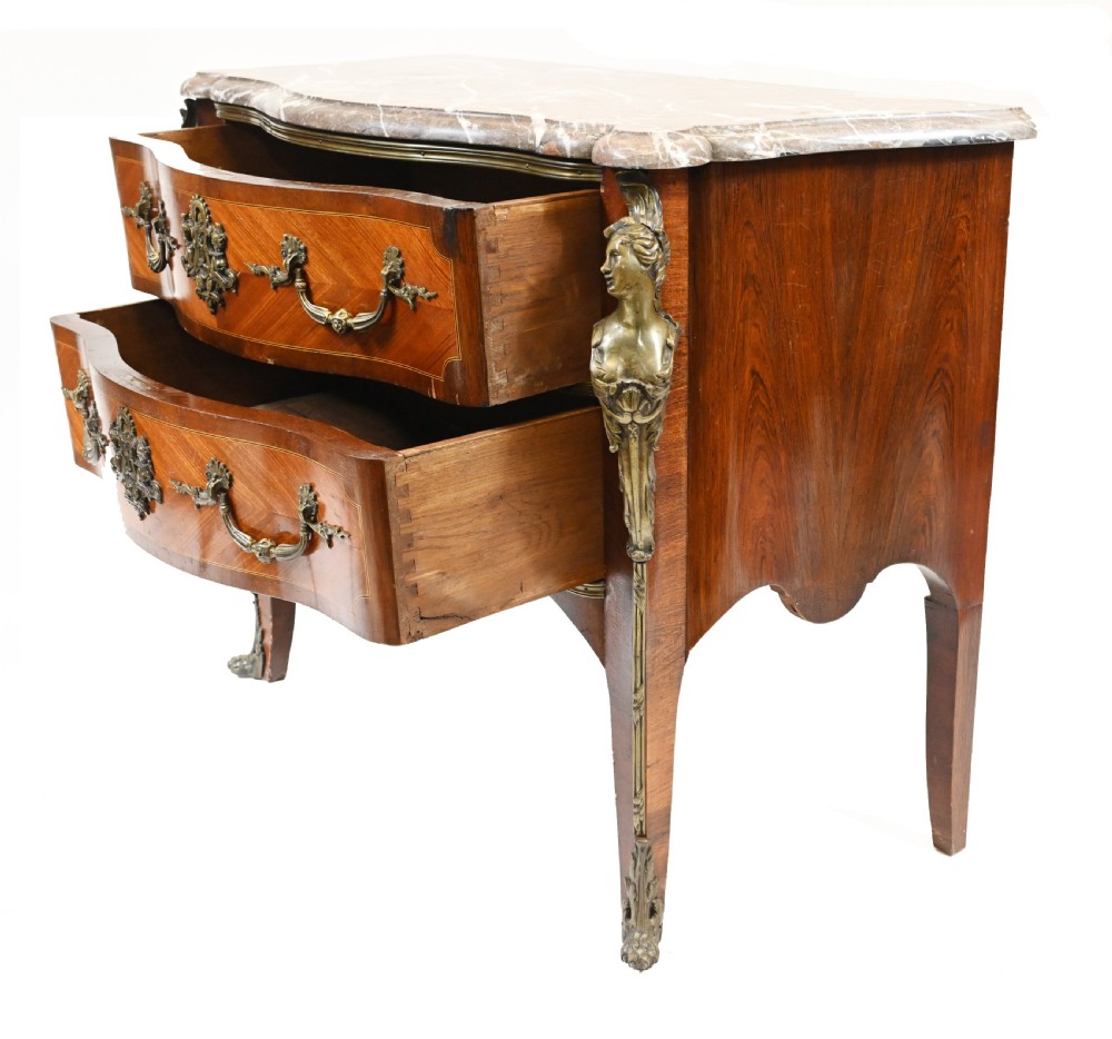 French Bombe Commode - Napoleon II Chest Drawers 1880 View X